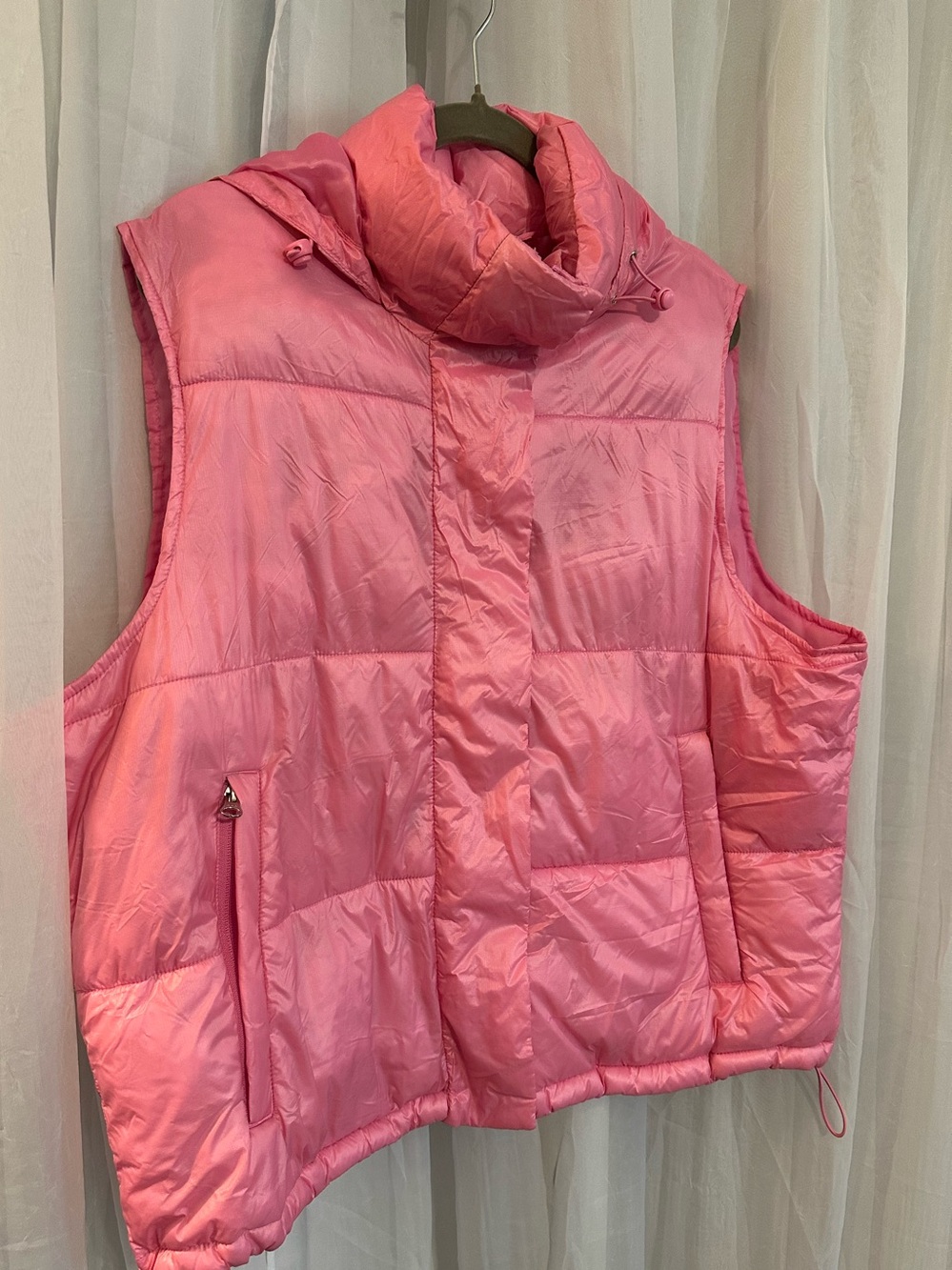 Ozark Trail Women's Pink Sleeveless Puffer Vest